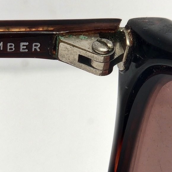 Rare Marco Polo Hand Made Italy Sunglasses Size 59-20 Demi Frame Only main image 6